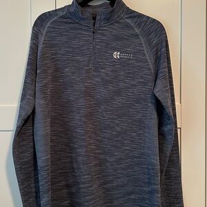 Blue / Gray Copper Mountain Quarter-Zip Pullover by Uber Armour. Size Large.